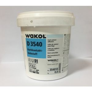 WAKOL D 3540 Cork Contact Adhesive 0.8Kg - Coverage 200g/m2 [4m2]