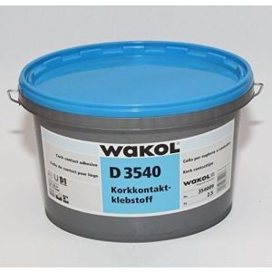 WAKOL D 3540 Cork Contact Adhesive 2.5Kg - Coverage 200g/m2 [12.5m2]