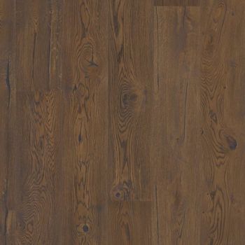 Boen Handcrafted Oak Antique Brown, deep brushed, 4V bevel Castle 209mm Live Natural 