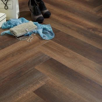 ZeeZoo Burnt Hickory Herringbone 