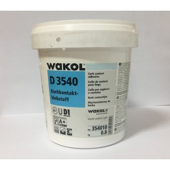 WAKOL D 3540 Cork Contact Adhesive 0.8Kg - Coverage 200g/m2 [4m2]