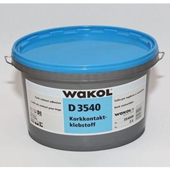 WAKOL D 3540 Cork Contact Adhesive 2.5Kg - Coverage 200g/m2 [12.5m2]